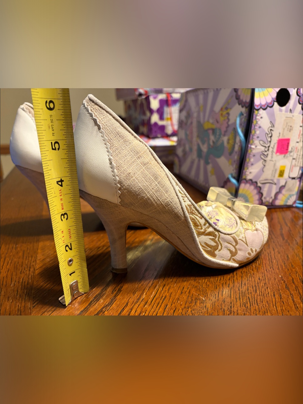 Irregular Choice Lucite Lovely bronze 39.5/8.5 - Picture 4 of 5